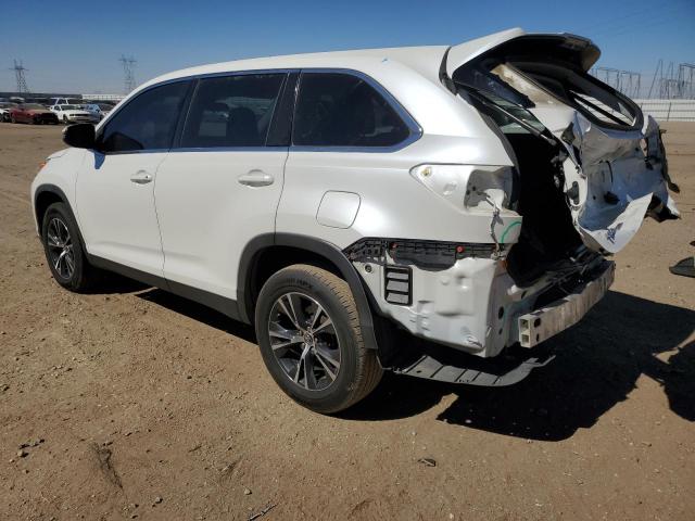 5TDZZRFH1KS346248 - 2019 TOYOTA HIGHLANDER LE WHITE photo 2