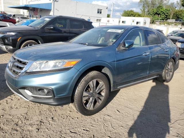 5J6TF1H31EL002419 - 2014 HONDA CROSSTOUR EX BLUE photo 1