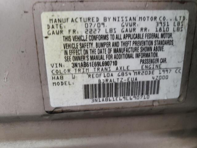 3N1AB61E69L690710 - 2009 NISSAN SENTRA 2.0 BEIGE photo 13