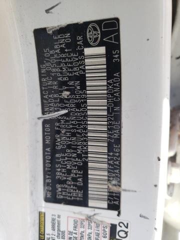 2T1KR32E35C505195 - 2005 TOYOTA COROLLA MA XR WHITE photo 12