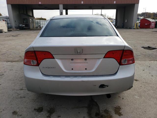 1HGFA16878L038170 - 2008 HONDA CIVIC EX SILVER photo 6