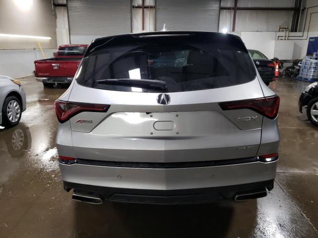 5J8YE1H03NL029496 - 2022 ACURA MDX A-SPEC SILVER photo 6