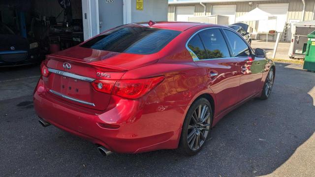 JN1FV7AP9HM850927 - 2017 INFINITI Q50 RED SPORT 400 RED photo 4