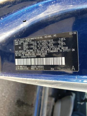 5TBRU34166S468099 - 2006 TOYOTA TUNDRA ACCESS CAB SR5 BLUE photo 12