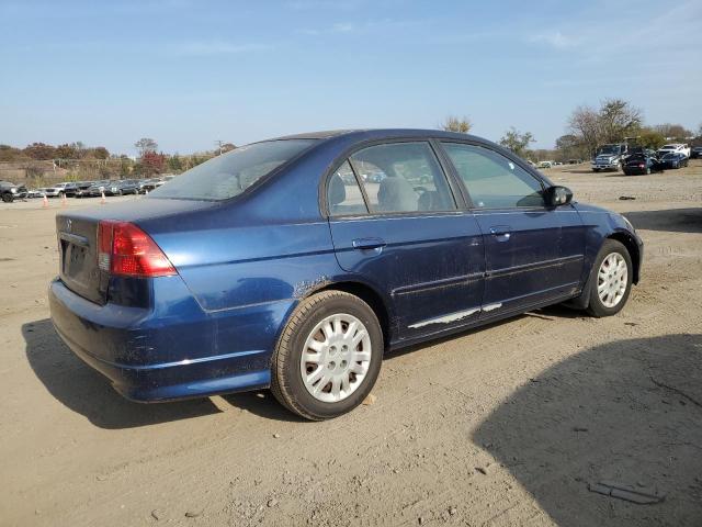 2HGES16544H603545 - 2004 HONDA CIVIC LX BLUE photo 3