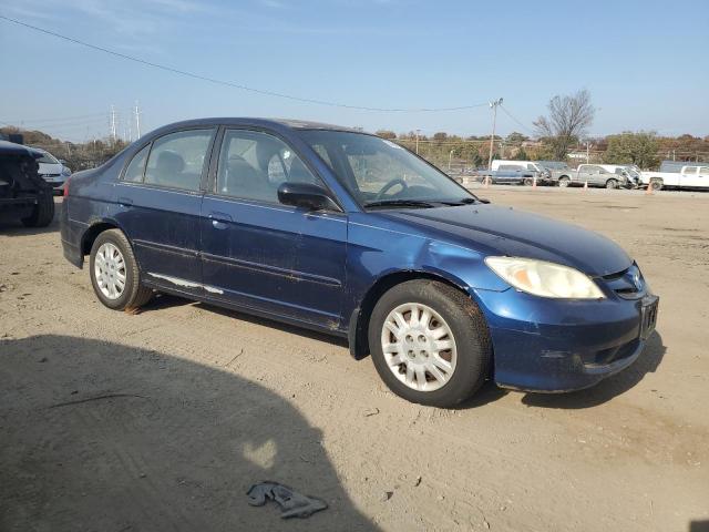 2HGES16544H603545 - 2004 HONDA CIVIC LX BLUE photo 4