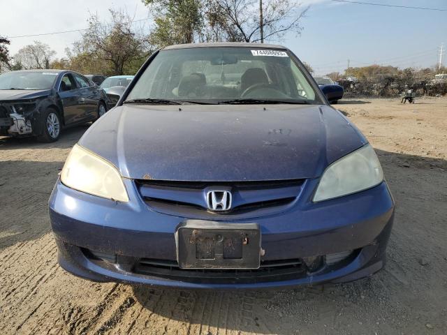 2HGES16544H603545 - 2004 HONDA CIVIC LX BLUE photo 5