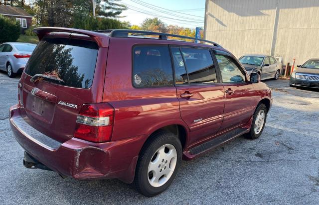 JTEEP21A170195522 - 2007 TOYOTA HIGHLANDER SPORT MAROON photo 4