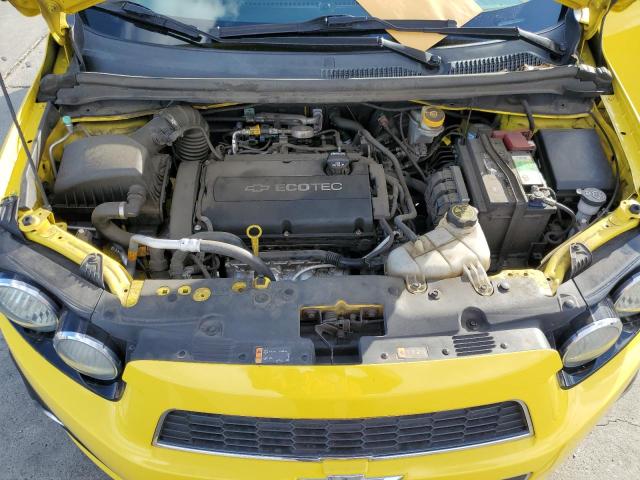 1G1JC6SG8G4103011 - 2016 CHEVROLET SONIC LT YELLOW photo 11