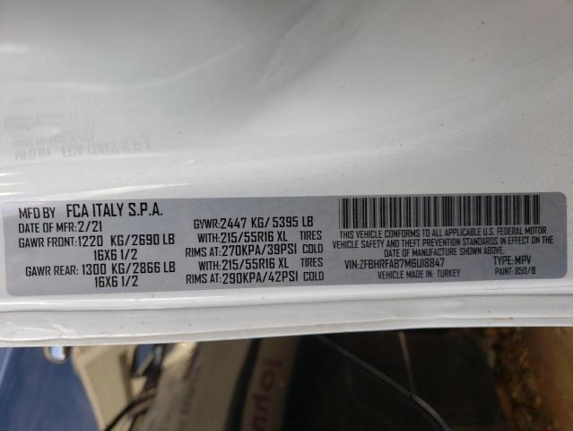 ZFBHRFAB7M6U18847 - 2021 RAM PROMASTER თეთრი ფოტო 14