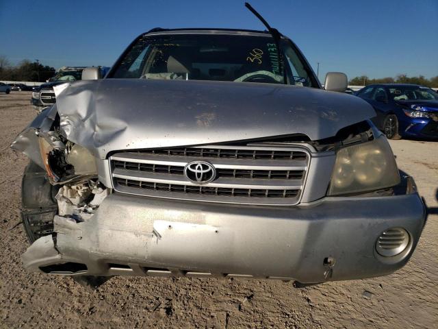 JTEGD21A220030055 - 2002 TOYOTA HIGHLANDER SILVER photo 5