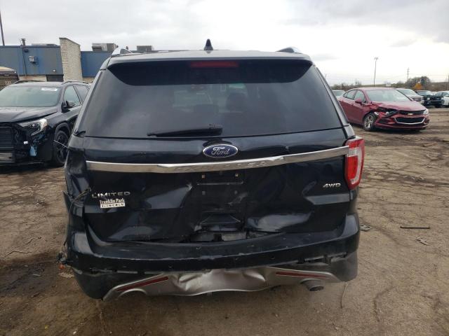 1FM5K8F86GGC24799 - 2016 FORD EXPLORER LIMITED BLACK photo 6