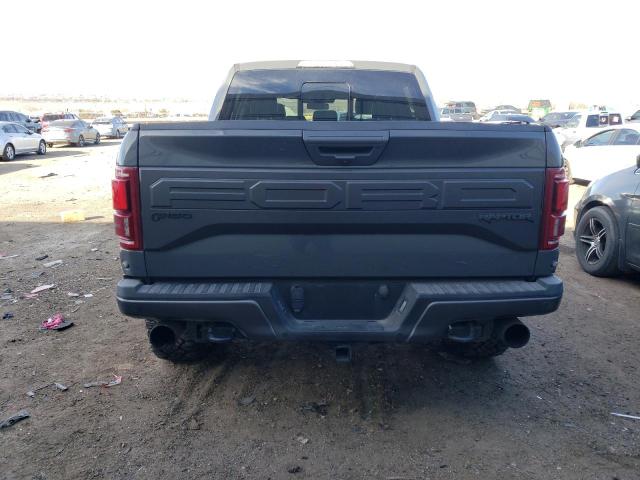 1FTFW1RG8JFB71804 - 2018 FORD F150 RAPTOR GRAY photo 6