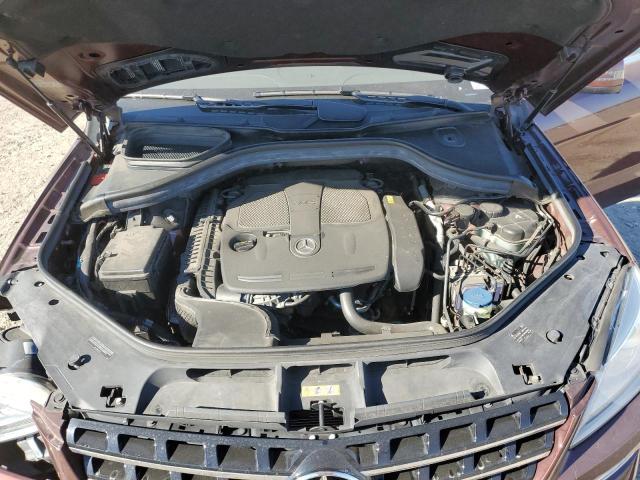 4JGDA5HB4EA273604 - 2014 MERCEDES-BENZ ML 350 4MATIC MAROON photo 12