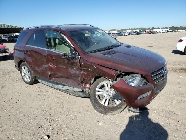 4JGDA5HB4EA273604 - 2014 MERCEDES-BENZ ML 350 4MATIC MAROON photo 4