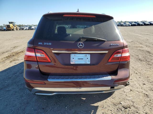 4JGDA5HB4EA273604 - 2014 MERCEDES-BENZ ML 350 4MATIC MAROON photo 6