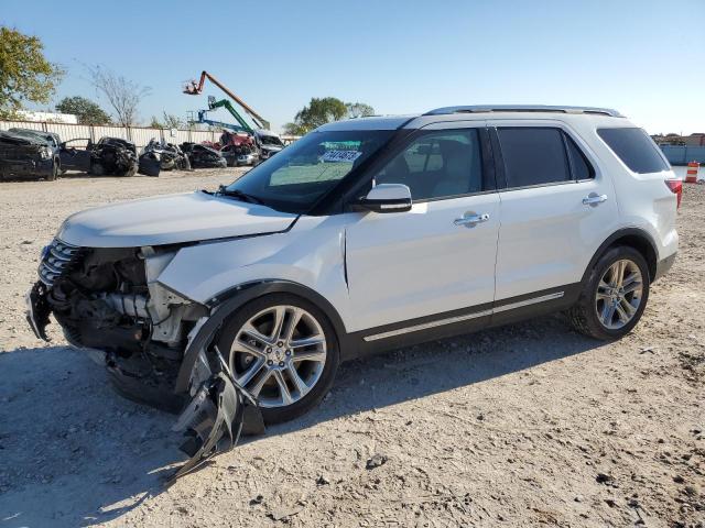 1FM5K8F8XGGA06929 - 2016 FORD EXPLORER LIMITED WHITE photo 1