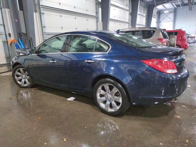 2G4GS5EV1C9189225 - 2012 BUICK REGAL PREMIUM BLUE photo 2