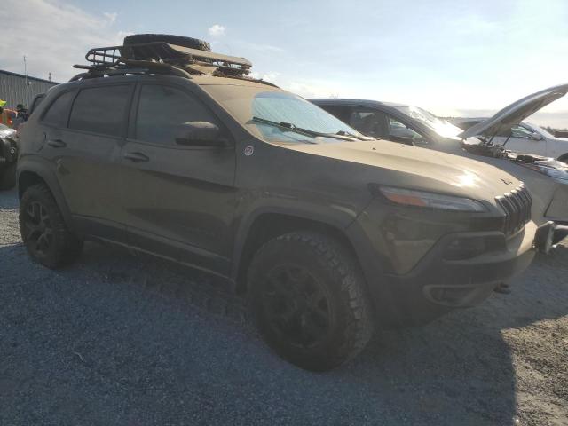 1C4PJMBS3FW569559 - 2015 JEEP CHEROKEE TRAILHAWK მწვანე ფოტო 4