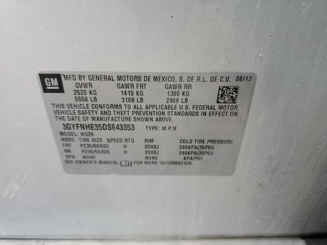 3GYFNHE35DS643353 - 2013 CADILLAC SRX PERFORMANCE COLLECTION Күміс фото 13