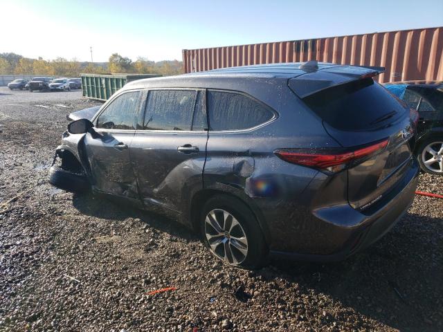 5TDGZRAH2LS009863 - 2020 TOYOTA HIGHLANDER XLE GRAY photo 2