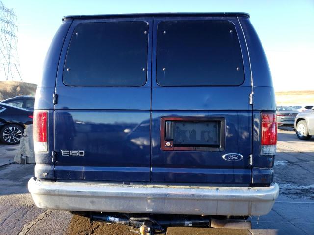 1FDRE14L55HA09381 - 2005 FORD ECONOLINE E150 VAN BLUE photo 6