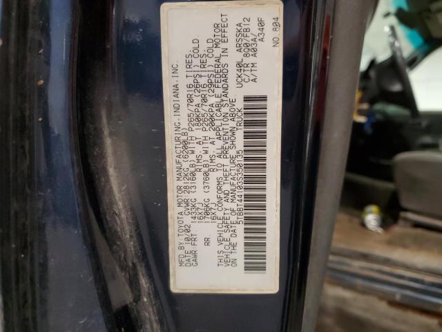5TBBT44103S350135 - 2003 TOYOTA TUNDRA ACCESS CAB SR5 BLUE photo 13
