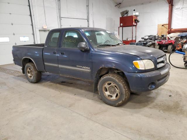 5TBBT44103S350135 - 2003 TOYOTA TUNDRA ACCESS CAB SR5 BLUE photo 4