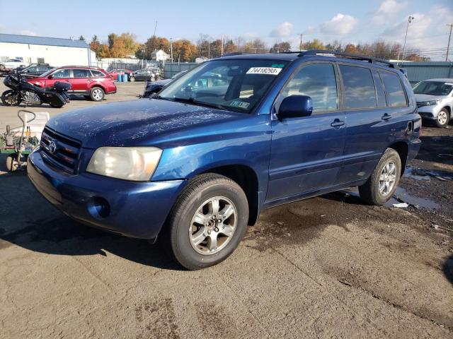 JTEDP21A640021694 - 2004 TOYOTA HIGHLANDER BASE BLUE photo 1