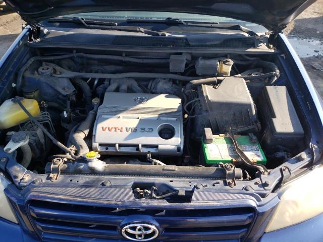 JTEDP21A640021694 - 2004 TOYOTA HIGHLANDER BASE BLUE photo 11