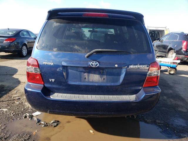 JTEDP21A640021694 - 2004 TOYOTA HIGHLANDER BASE BLUE photo 6