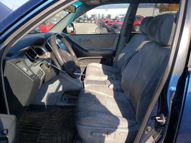 JTEDP21A640021694 - 2004 TOYOTA HIGHLANDER BASE BLUE photo 7