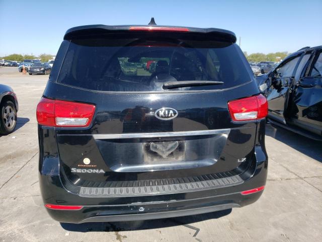 KNDMB5C16H6241230 - 2017 KIA SEDONA LX BLACK photo 6