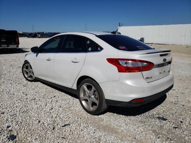 1FADP3J28DL280727 - 2013 FORD FOCUS TITANIUM WHITE photo 2