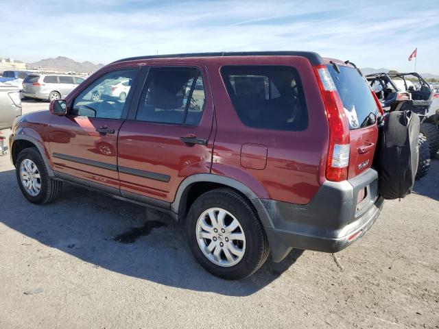 JHLRD78866C027468 - 2006 HONDA CR-V EX RED photo 2