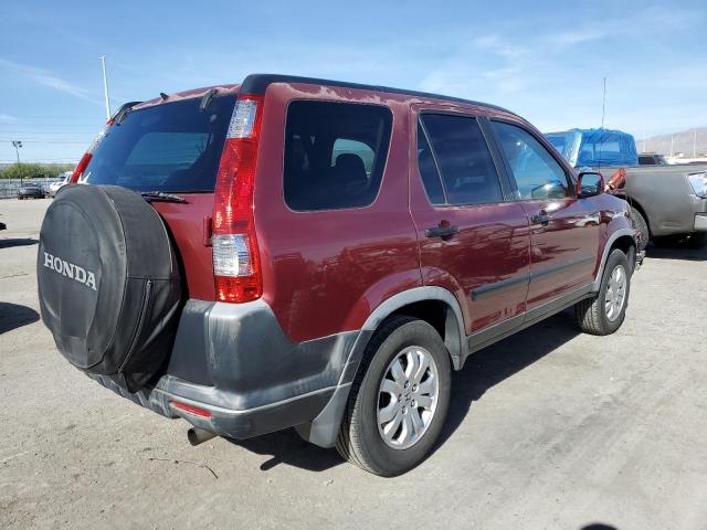 JHLRD78866C027468 - 2006 HONDA CR-V EX RED photo 3