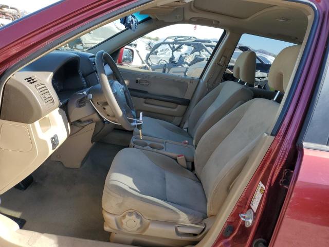 JHLRD78866C027468 - 2006 HONDA CR-V EX RED photo 7