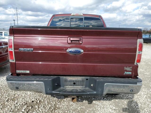 1FTFW1EVXAFB27369 - 2010 FORD F150 SUPERCREW MAROON photo 6