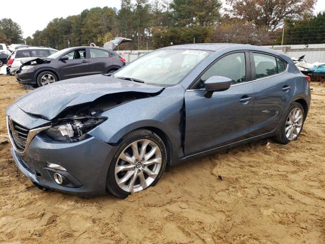 JM1BM1M33E1185735 - 2014 MAZDA 3 GRAND TOURING BLUE photo 1