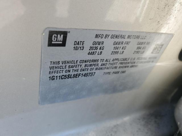 1G11C5SL8EF149737 - 2014 CHEVROLET MALIBU 1LT TAN photo 12