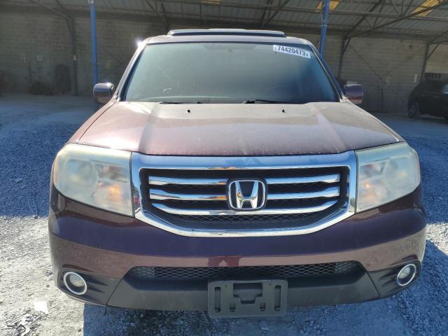 5FNYF4H54FB012669 - 2015 HONDA PILOT EXL BURGUNDY photo 5