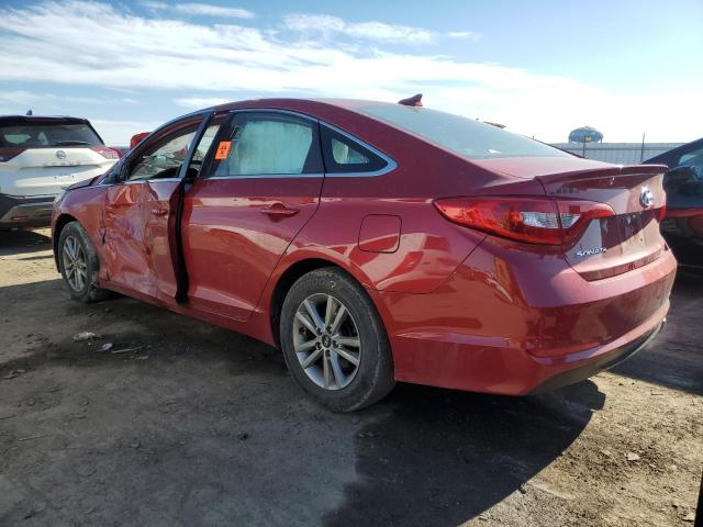 5NPE24AF8HH449340 - 2017 HYUNDAI SONATA SE RED photo 2