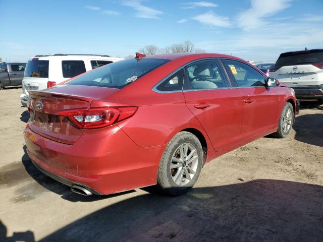 5NPE24AF8HH449340 - 2017 HYUNDAI SONATA SE RED photo 3