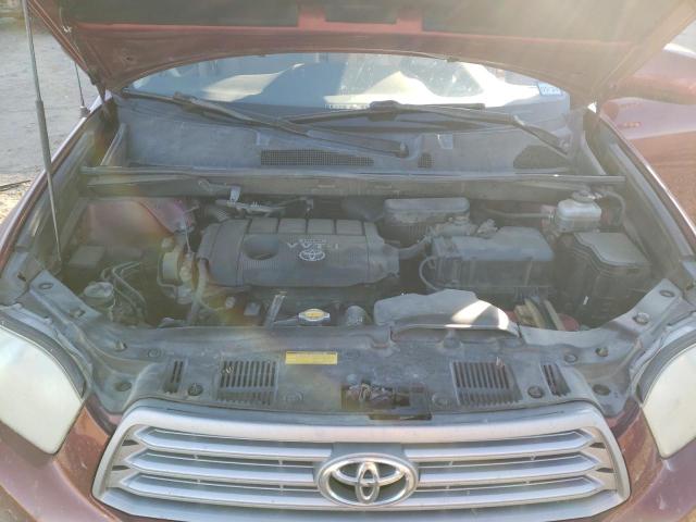 JTEDA41A292006697 - 2009 TOYOTA HIGHLANDER BURGUNDY photo 12