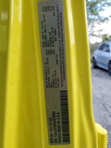 1C4JJXP65NW276098 - 2022 JEEP WRANGLER U SAHARA 4XE YELLOW photo 13