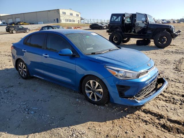 3KPA24AD7ME382452 - 2021 KIA RIO LX BLUE photo 4