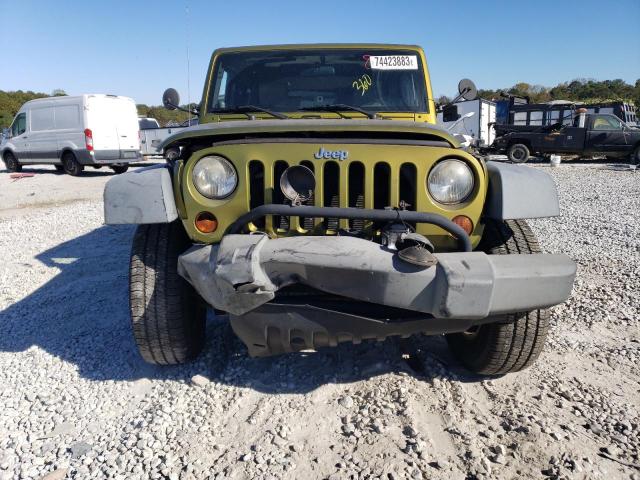 1J4FA24158L580341 - 2008 JEEP WRANGLER X GREEN photo 5