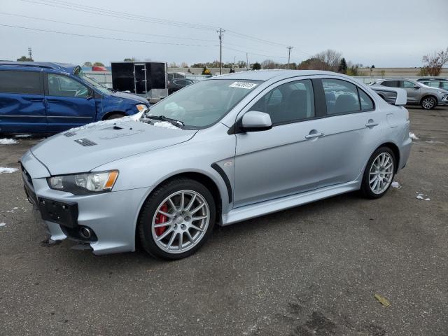 JA32W8FV9EU020531 - 2014 MITSUBISHI LANCER EVOLUTION GSR SILVER photo 1