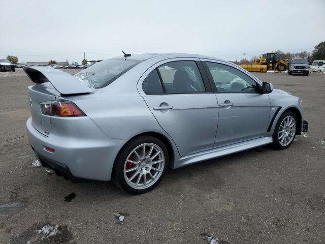 JA32W8FV9EU020531 - 2014 MITSUBISHI LANCER EVOLUTION GSR SILVER photo 3