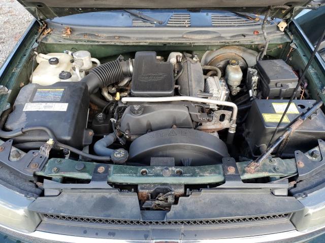 1GNDT13S932380371 - 2003 CHEVROLET TRAILBLAZE GREEN photo 11